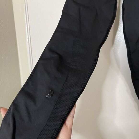 LULULEMON black charcoal seamless high rise workout leggings size 2 - Picture 5 of 7